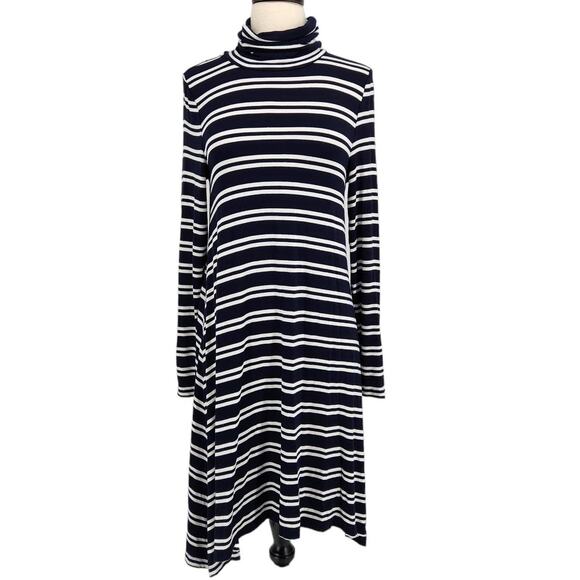 Anthropologie Maeve Turtleneck Swing Jersey Dress - Picture 1 of 6